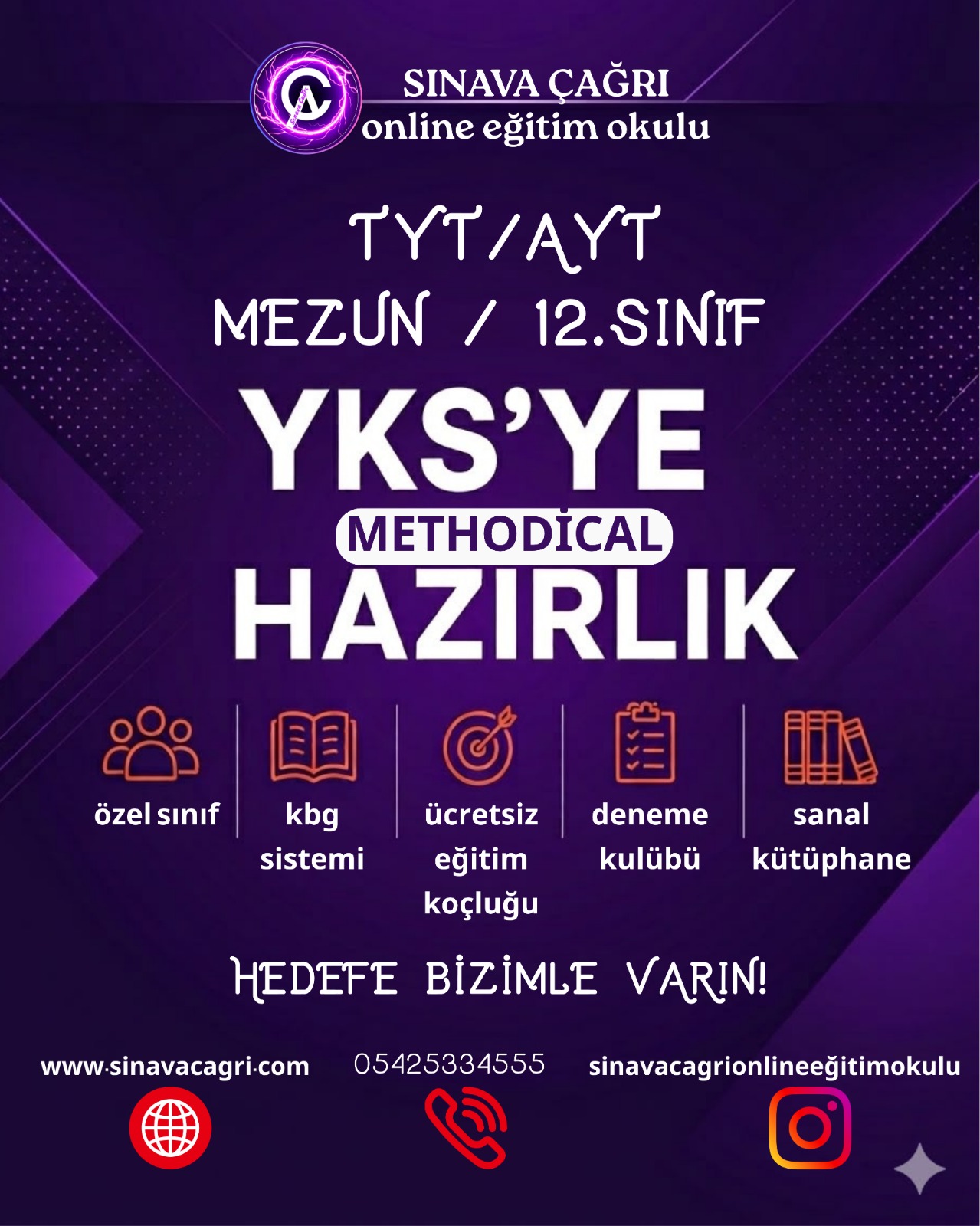12. sınıf ve mezun YKS hazırlık programı